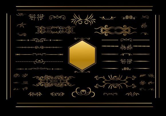 Download Decorative Border in Retro Style - Style Collection